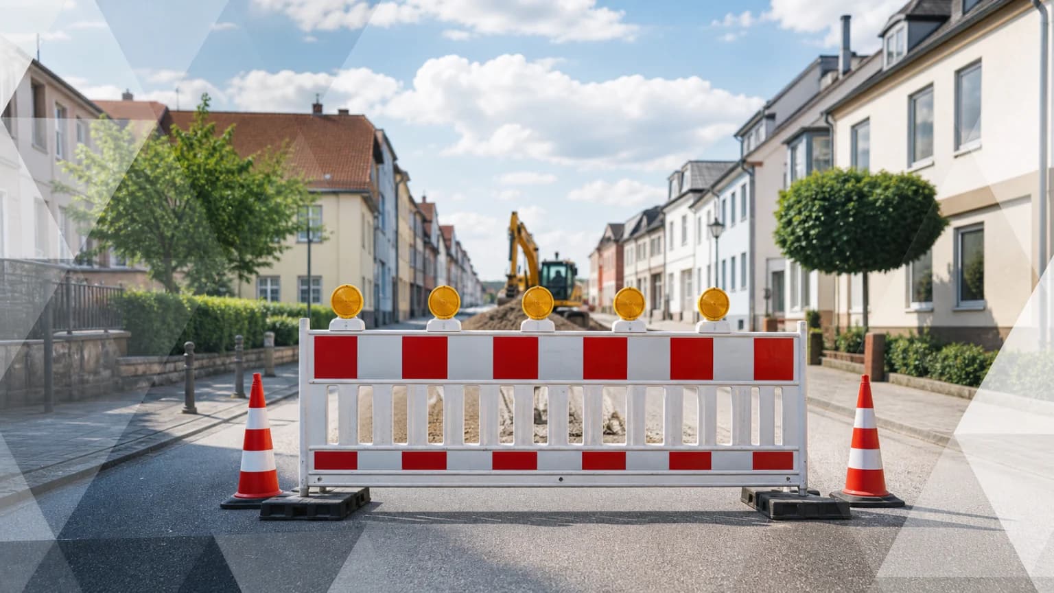 Sanierung der Asphaltdeckschicht in der Merkurstraße