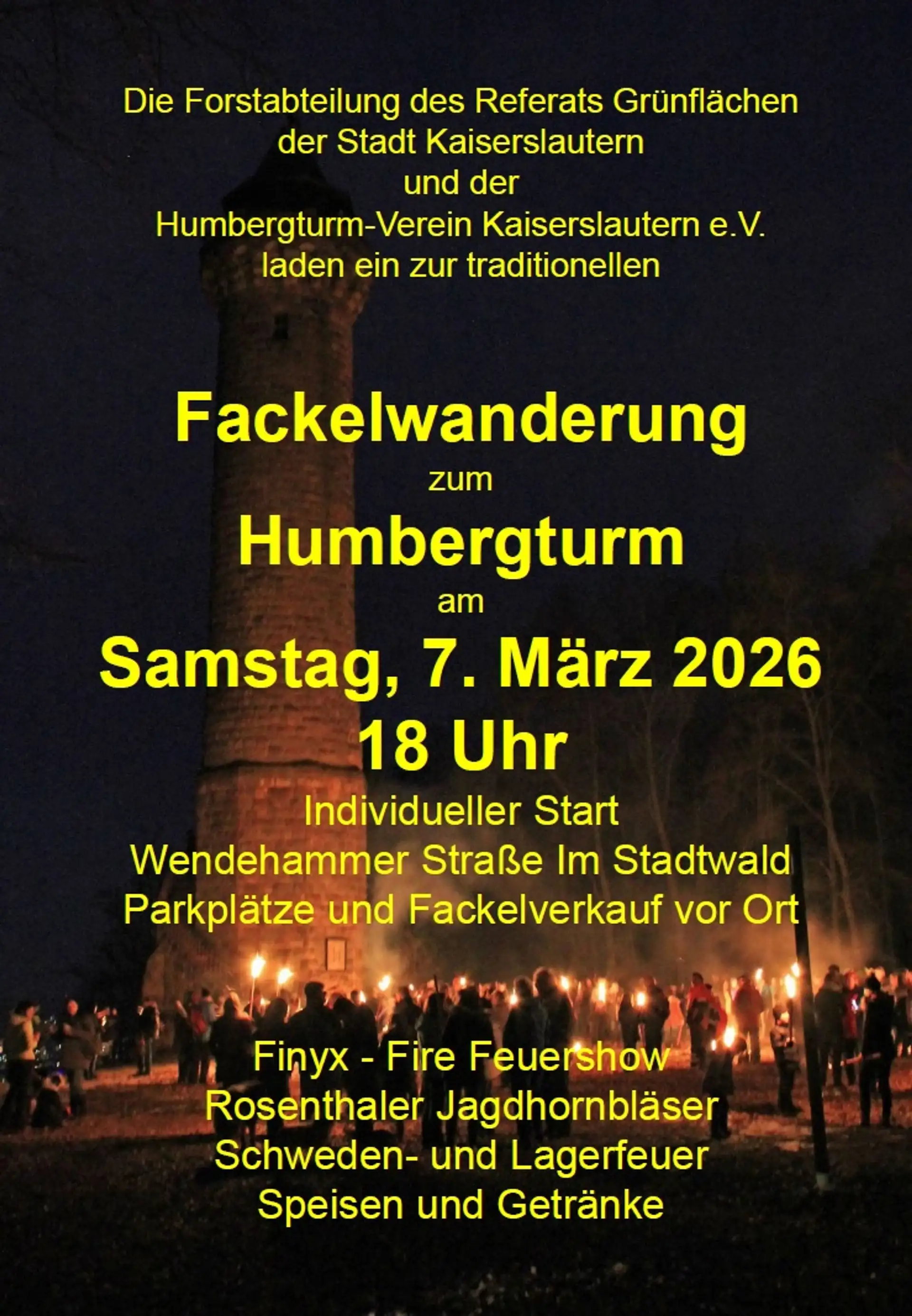 Fackelwanderung am Humbergturm: Ein Abend voller Feuer und Musik