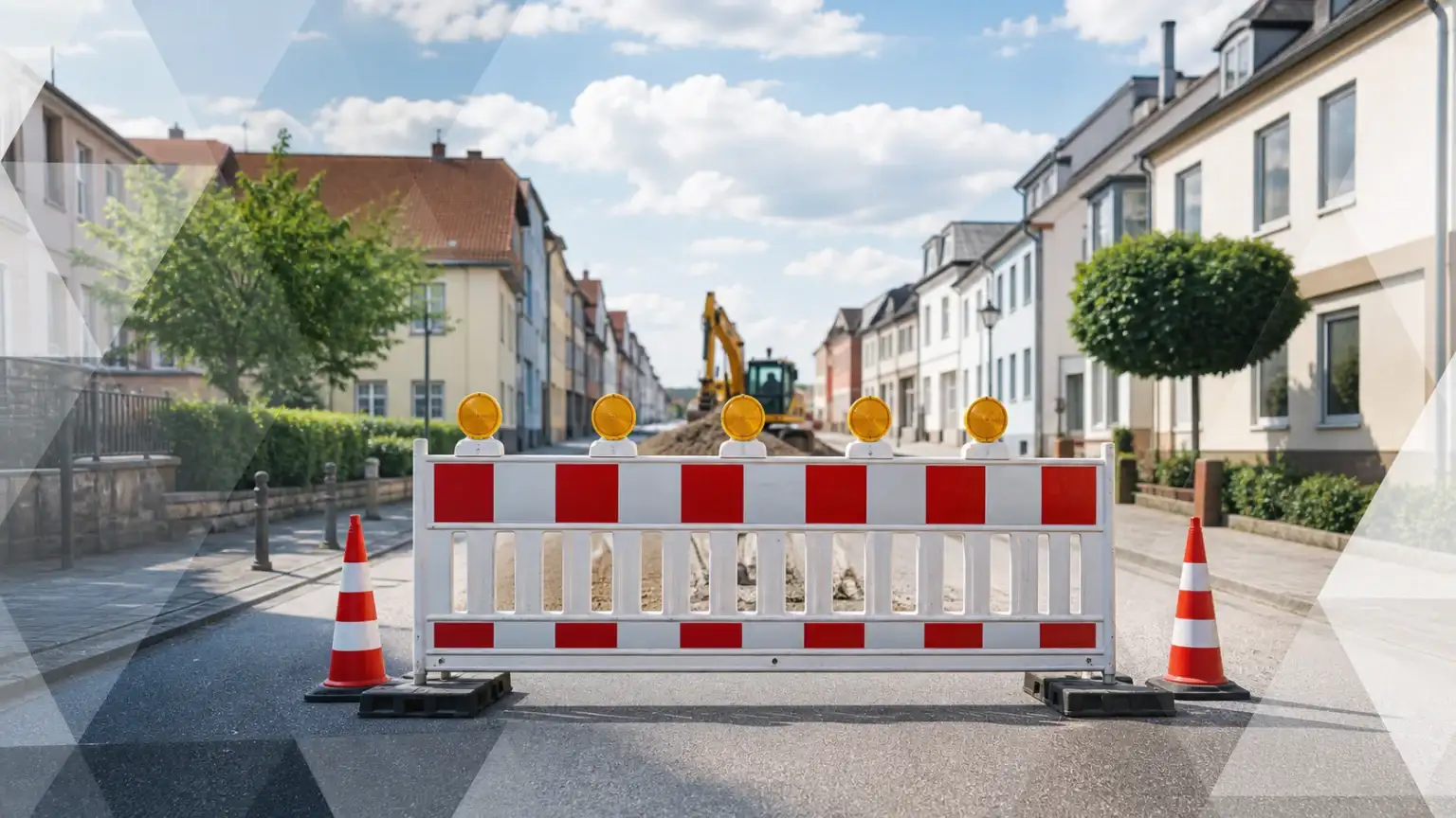 Sebastian-Bach-Straße in Koblenz gesperrt
