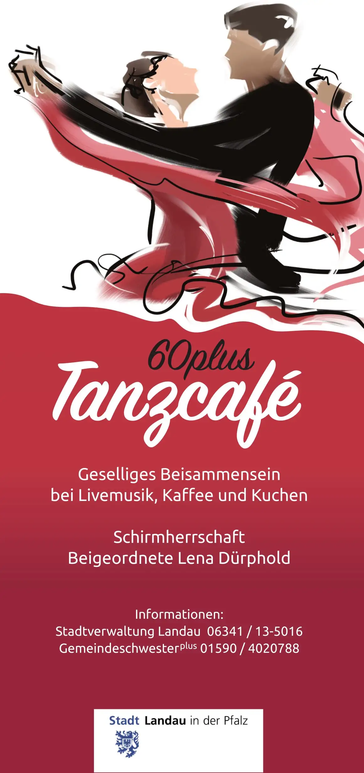 Am 13. September wird beim Tanzcafé 60plus in Landau wieder das Tanzbein geschwungen. (Quelle: Stadt Landau) Pressemitteilung der Stadt Landau in der Pfalz. Bitte stets als