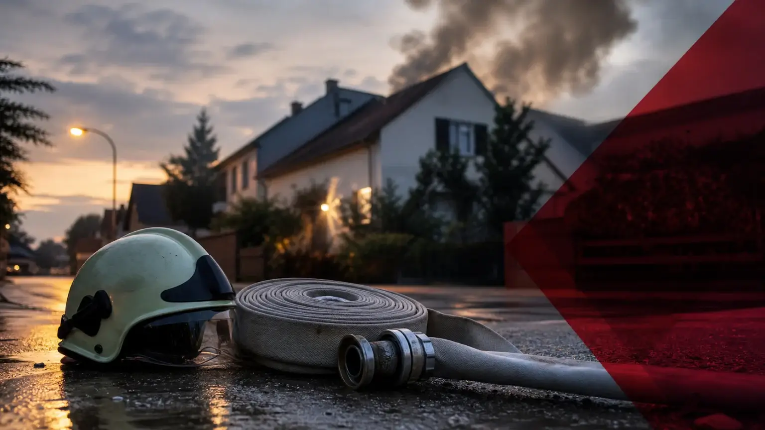 Papiertonne in Brand: Feuerwehr löscht Feuer bei Wörth am Rhein