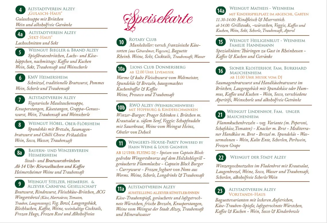 36. Weinbergshäuschen-Wanderung des Altstadtvereins Alzey: Weinberge, Musik und Kinder-Umwelttag