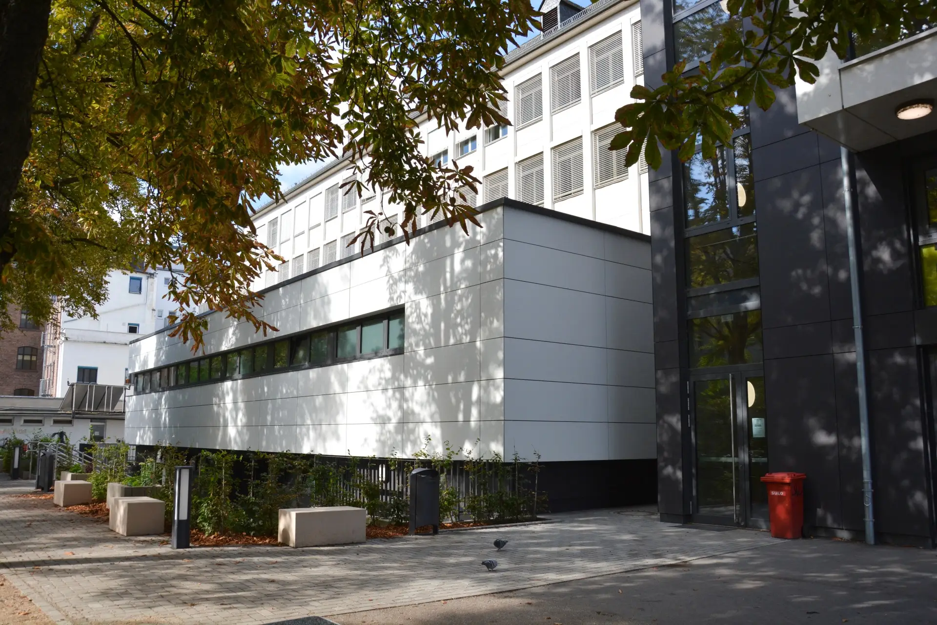 Abschluss der Arbeiten am neuen Umkleidetrakt am Hilda-Gymnasium