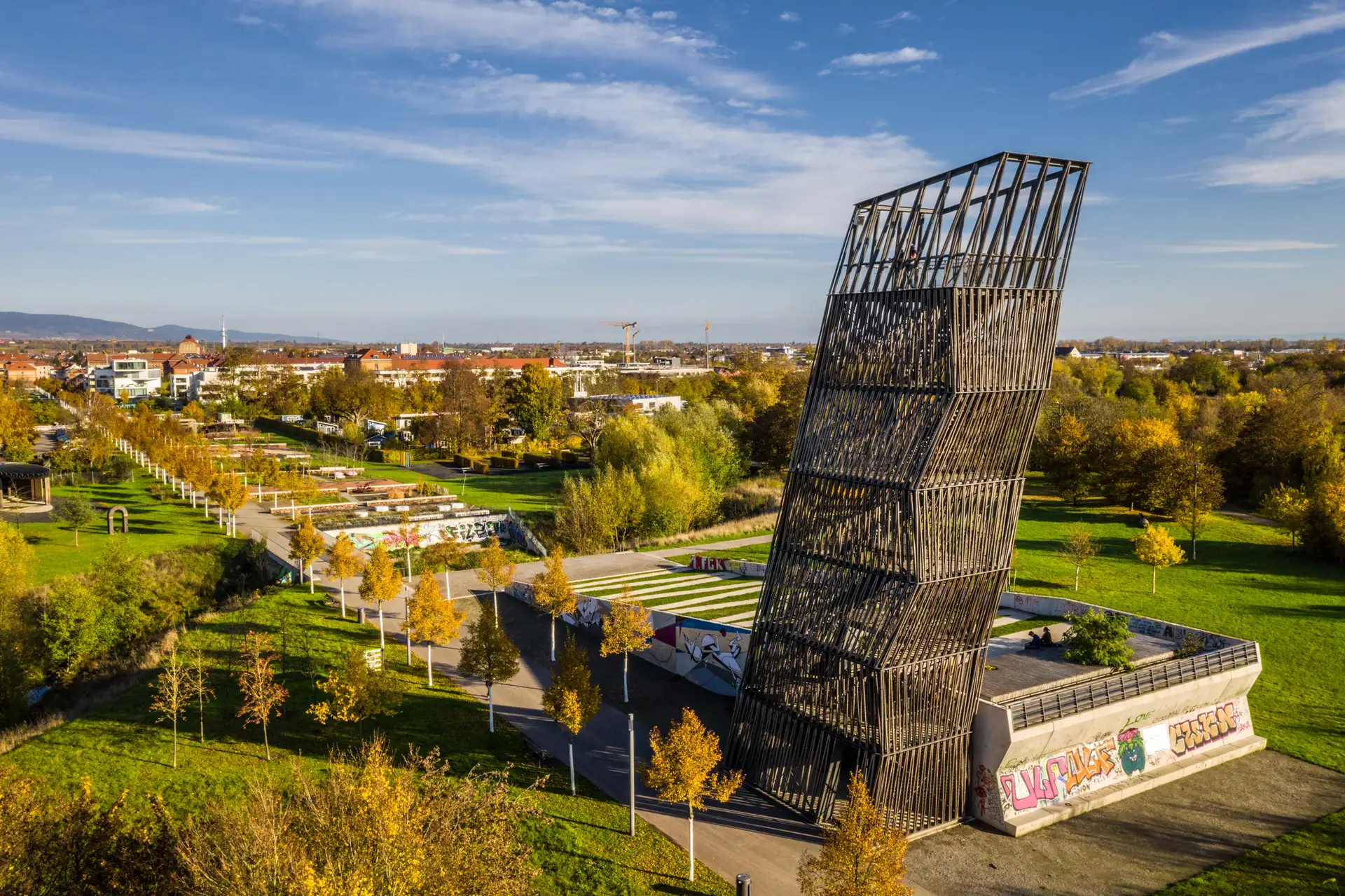 Der Aussichtsturm auf dem Landesgartenschaugelände in Landau ist wieder offen. (Quelle: Dominik Ketz Photography) Pressemitteilung der Stadt Landau in der Pfalz. Bitte stets als