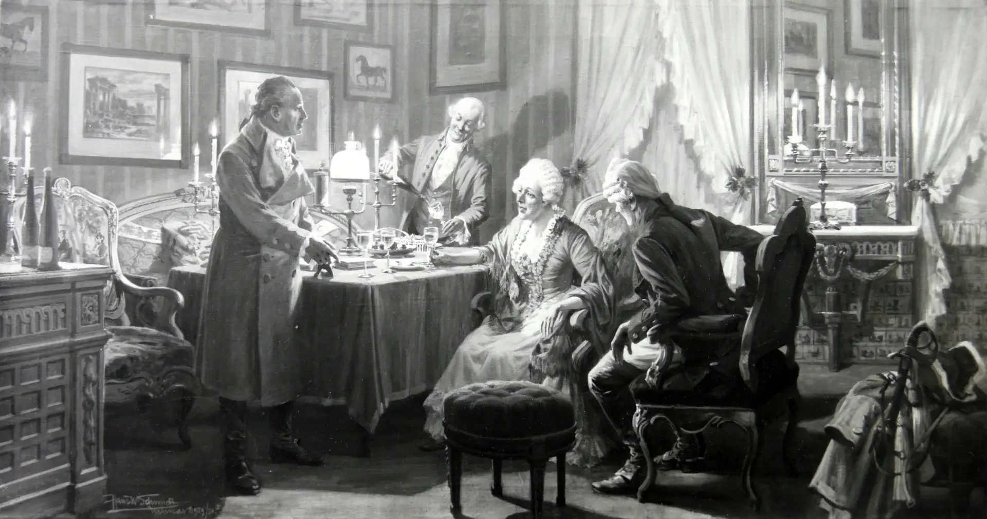 Goethebesuch in Trarbach, dargestellt als historisch inszenierte Szene aus November 1792.